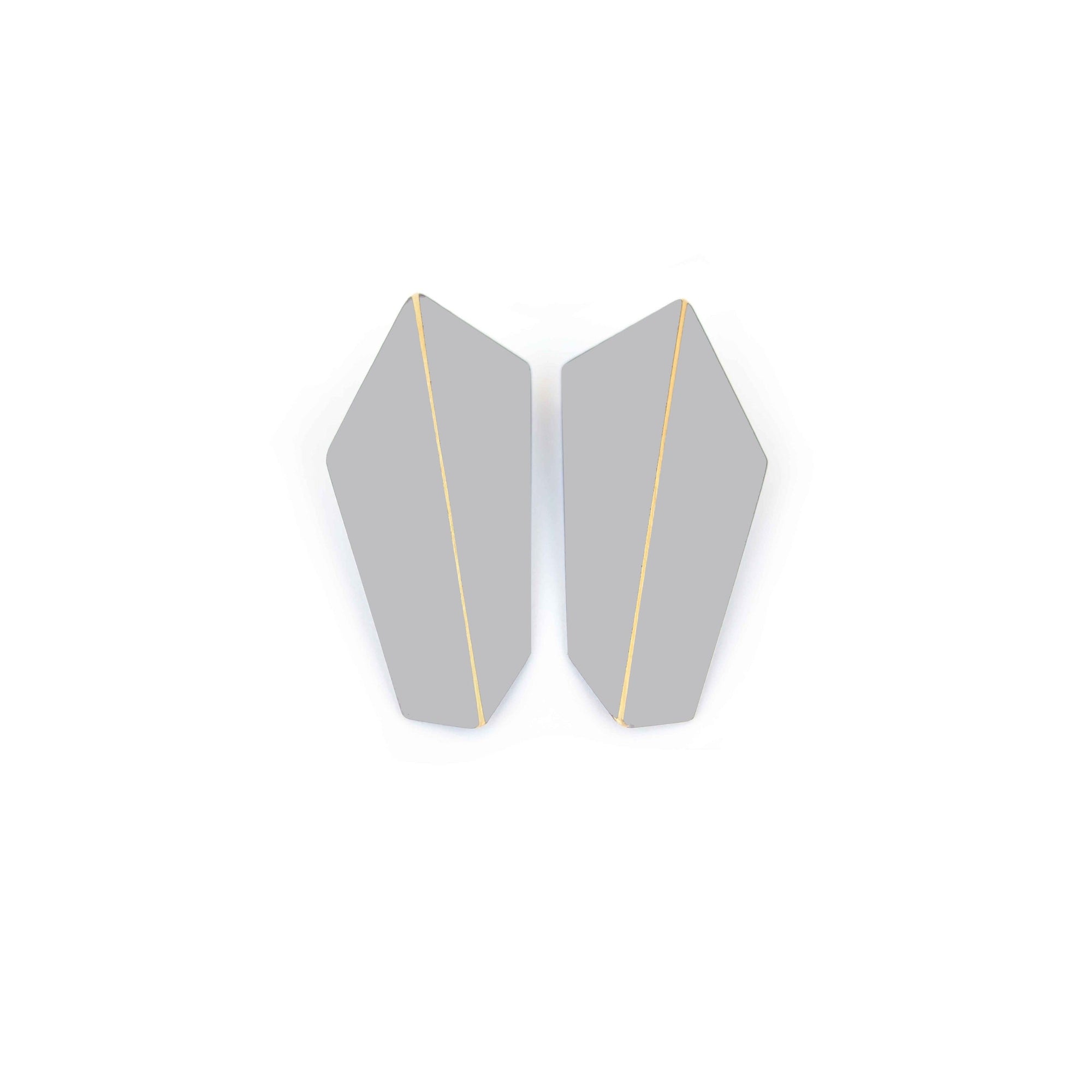 Folded Vertical Statement Earrings