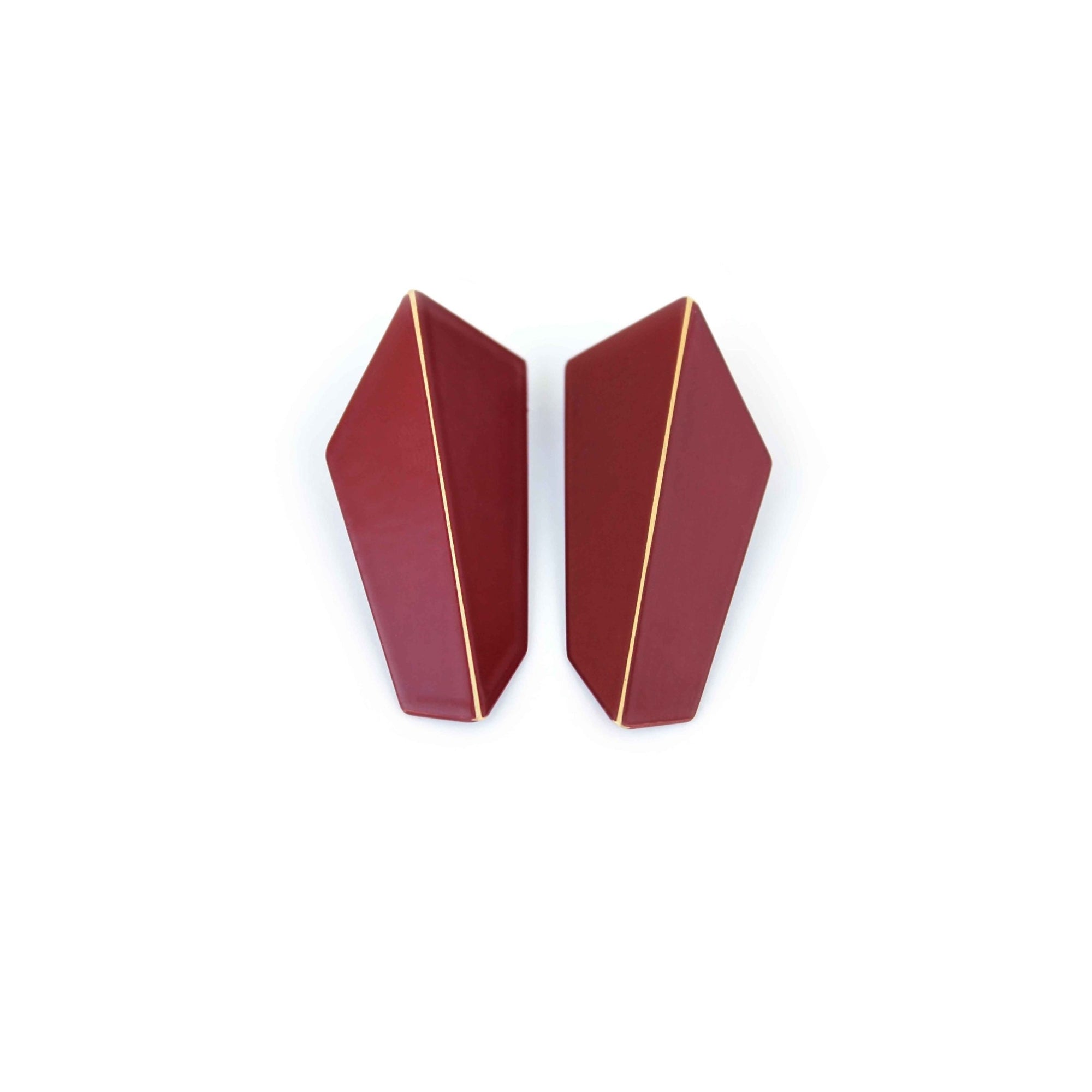 Folded Vertical Statement Earrings