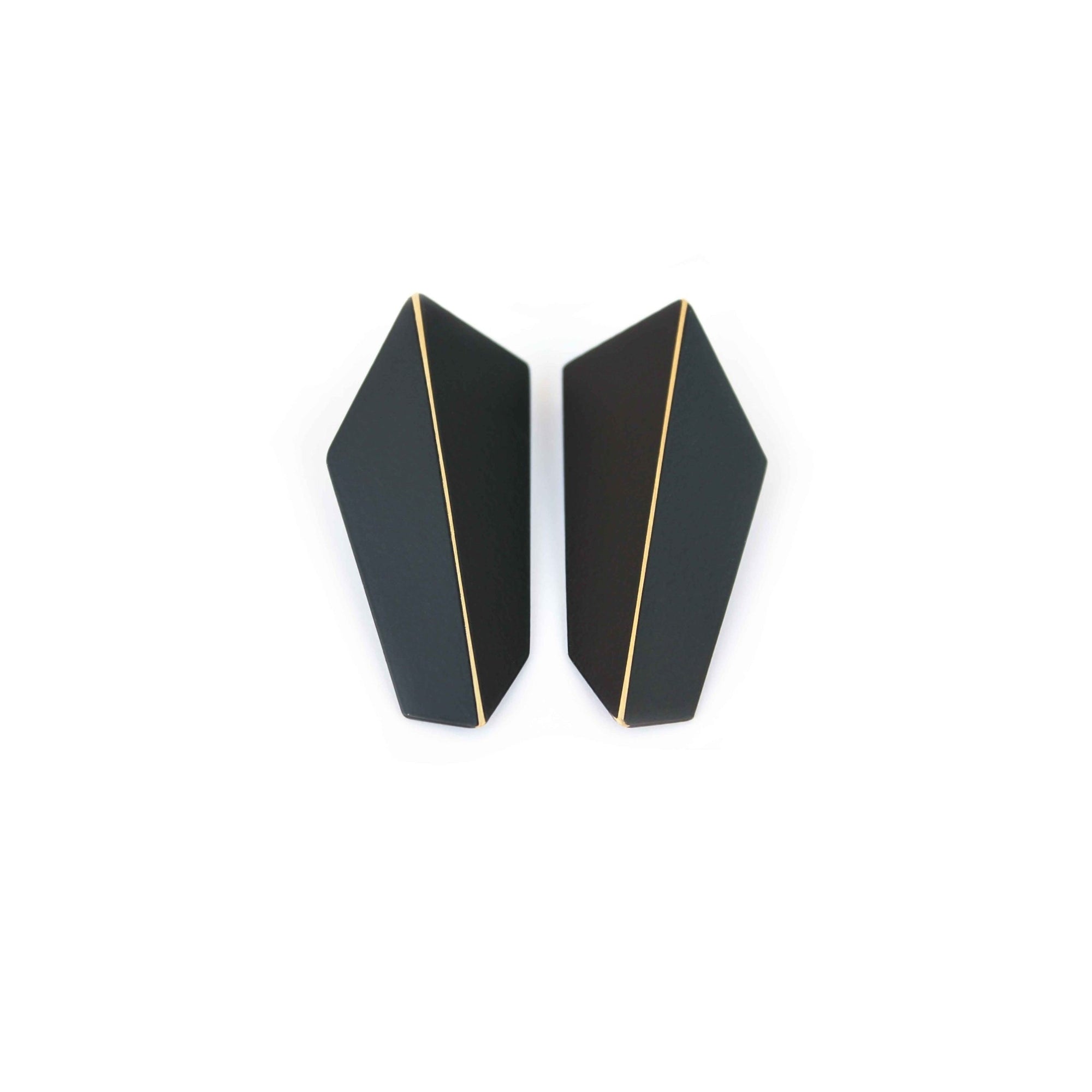 Folded Vertical Statement Earrings