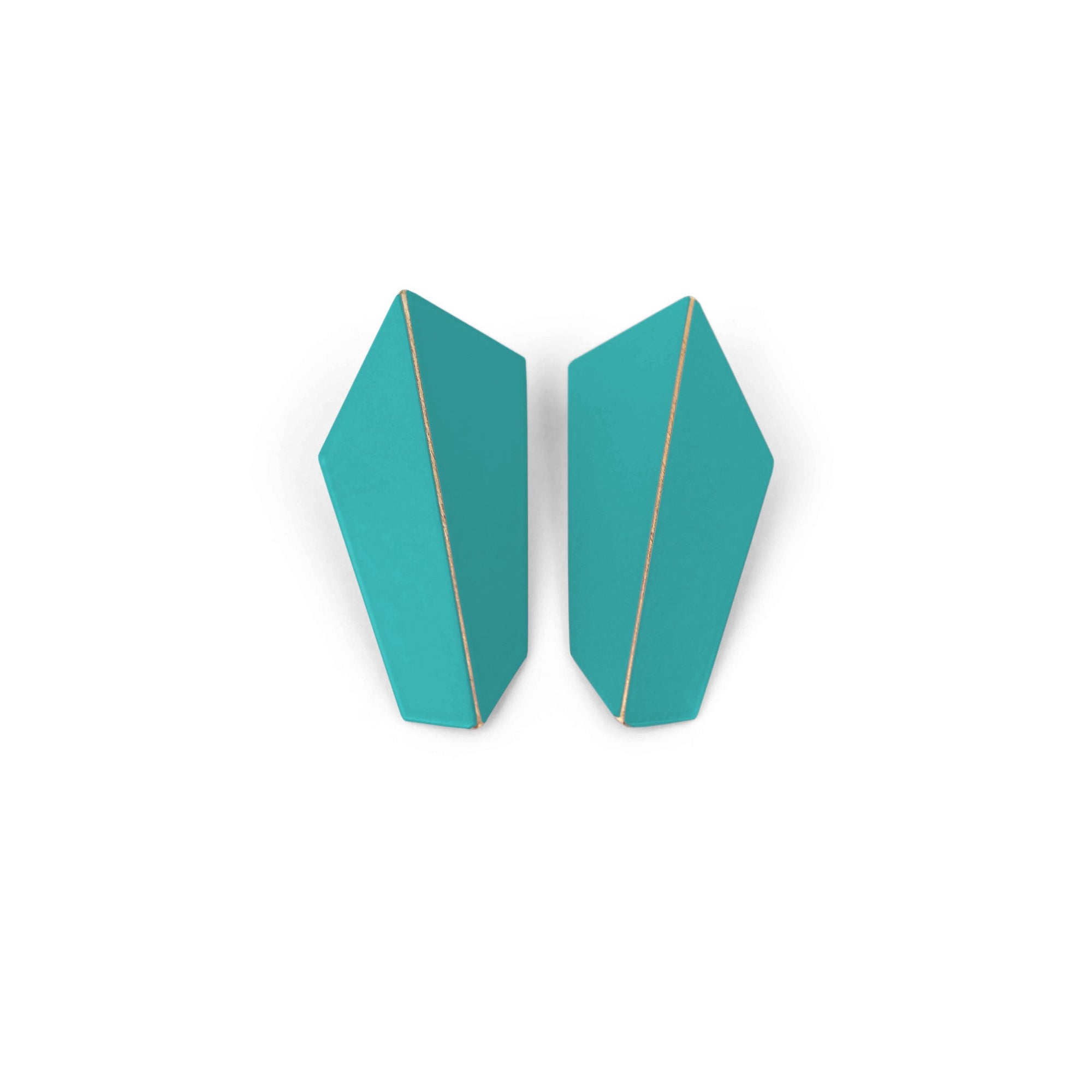 Folded Vertical Statement Earrings