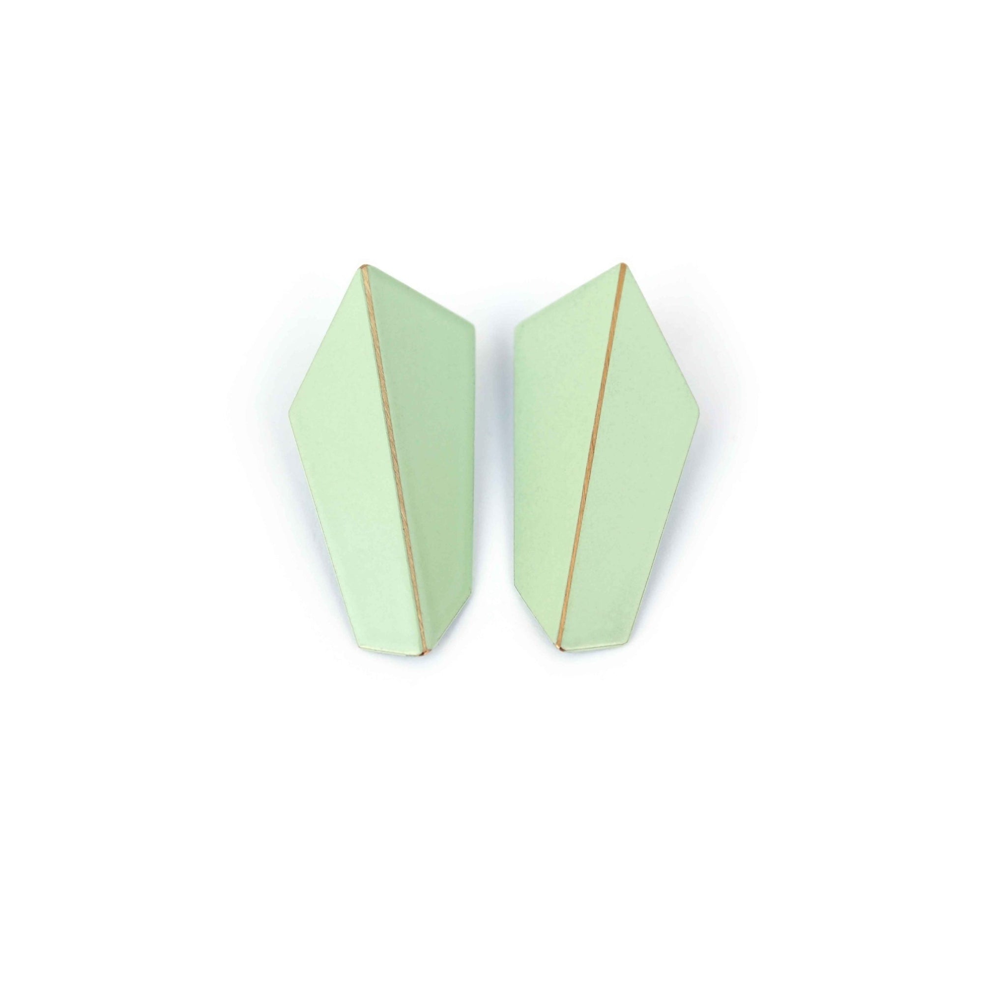 Folded Vertical Statement Earrings