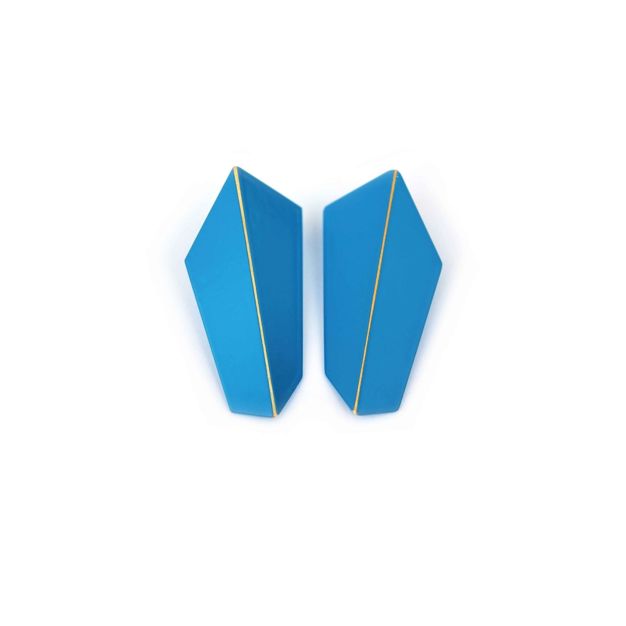 Folded Vertical Statement Earrings