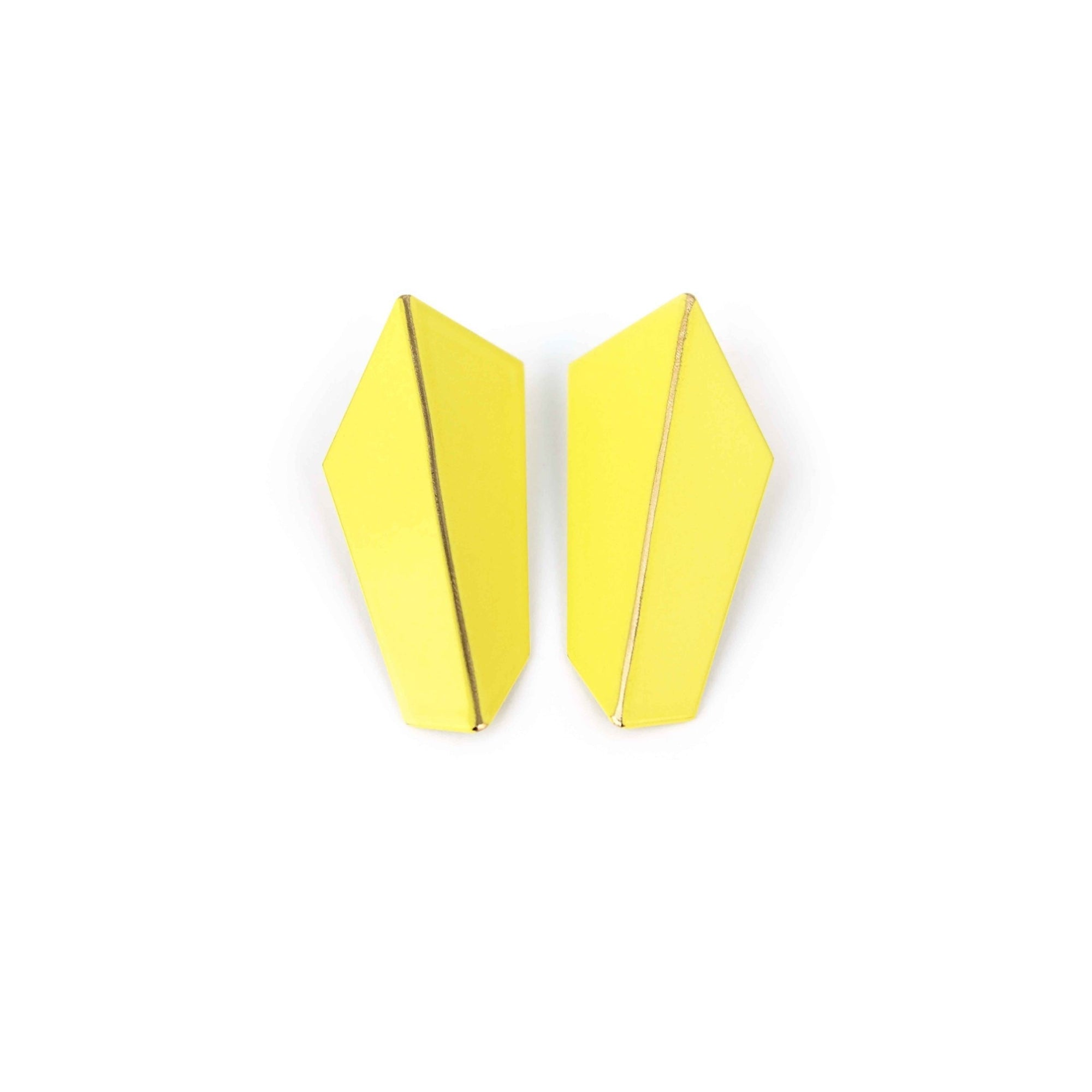 Folded Vertical Statement Earrings