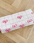 Travel Changing Mat - Pink Bows