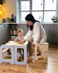 Folding Seat and Step Stool for Home Use