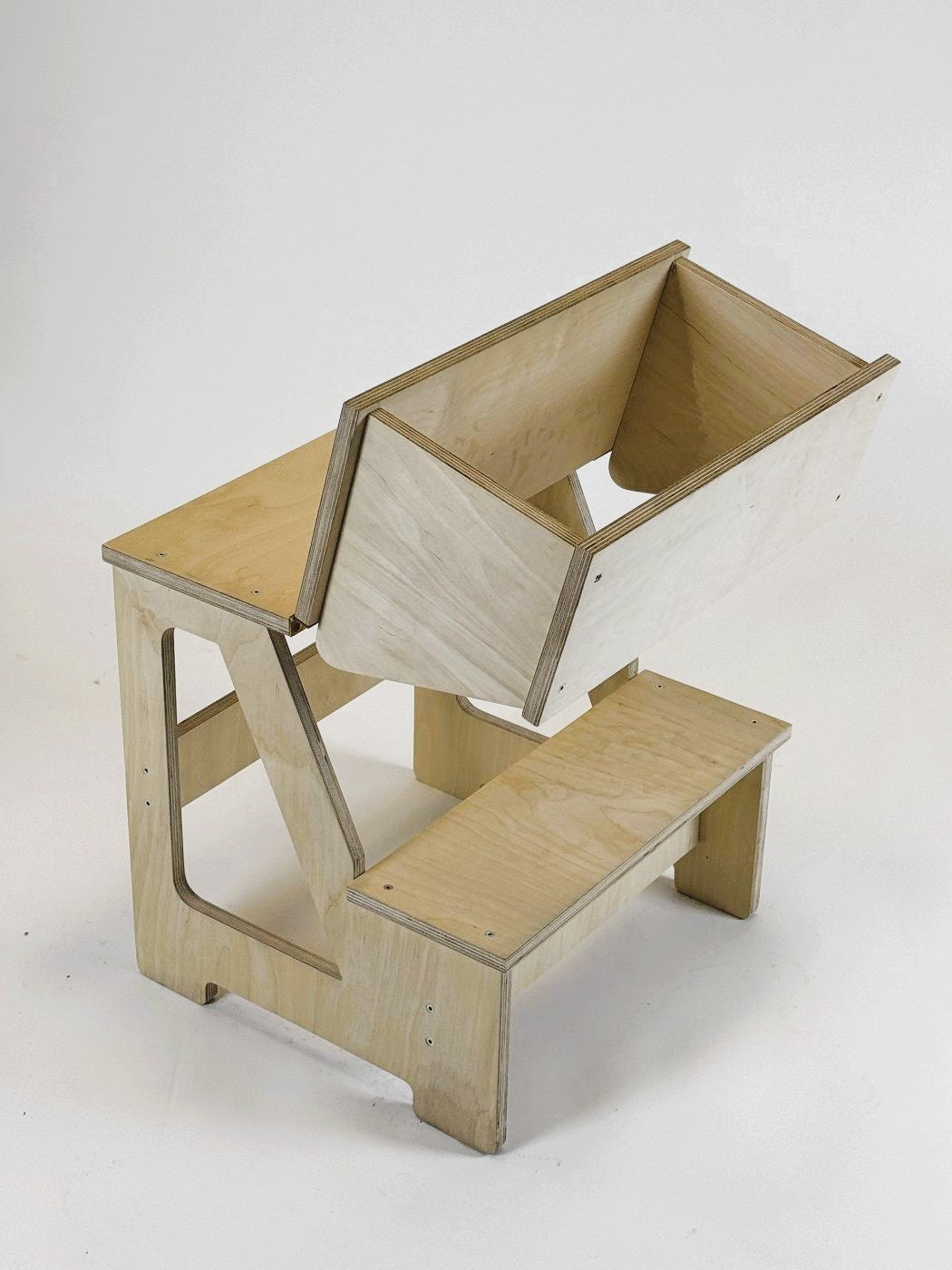 Folding Seat and Step Stool for Home Use