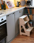 Folding Seat and Step Stool for Home Use