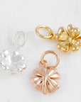 Four Leaf Clover Silver Charm