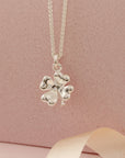 Four Leaf Clover Silver Charm