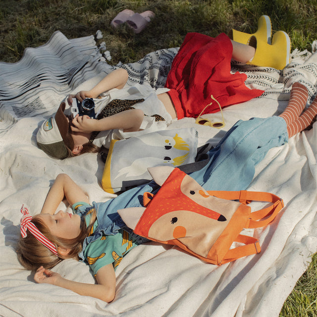 Kids Fox Backpack with Whimsical Design