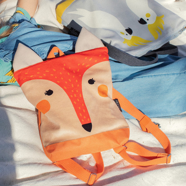 Kids Fox Backpack with Whimsical Design