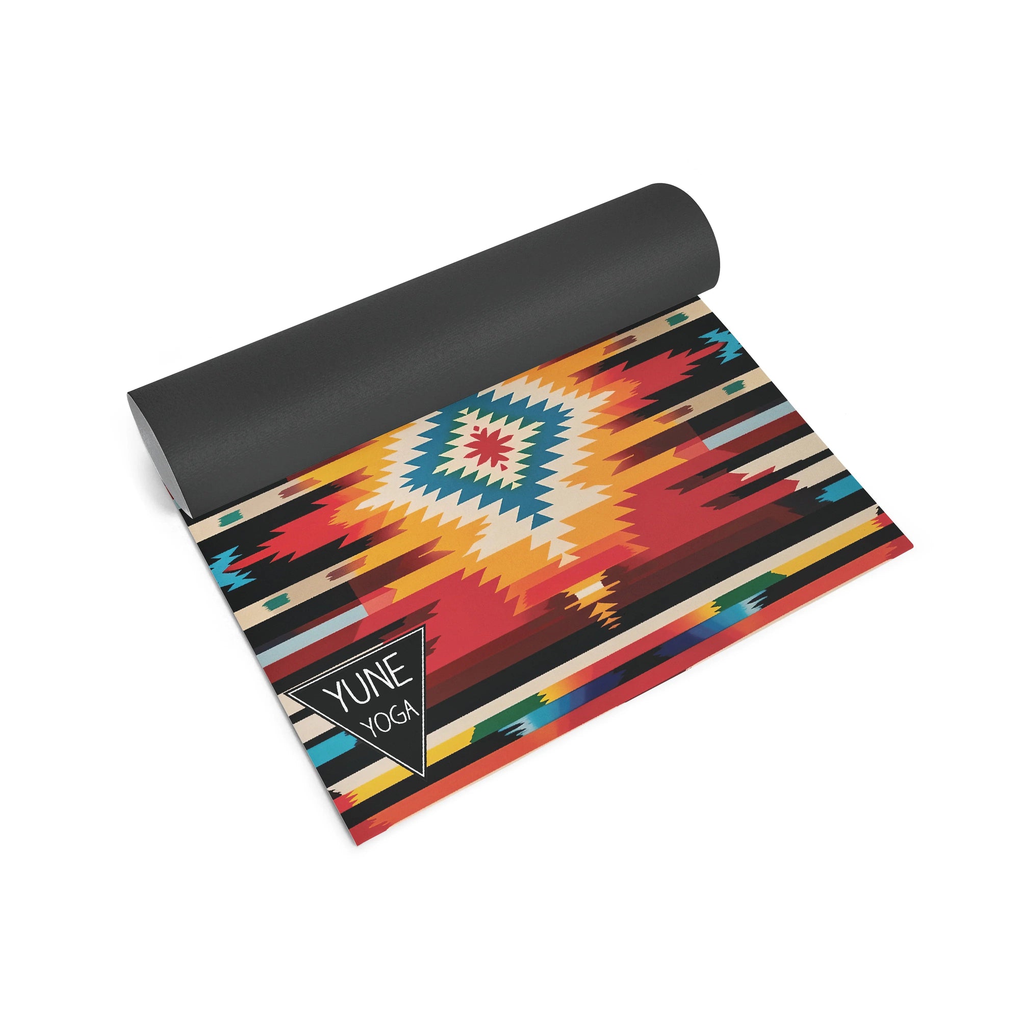 Fox Trail Yoga Mat – 6 mm Extra Thick, Double-Sided Non-Slip, Eco-Friendly PER with Multi-Color Striped Design | Yune Yoga-2