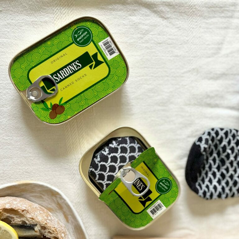 French Sardine Unisex Socks in a Can (Size 35-46)