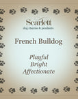French Bulldog Silver Dog Charm Bracelet
