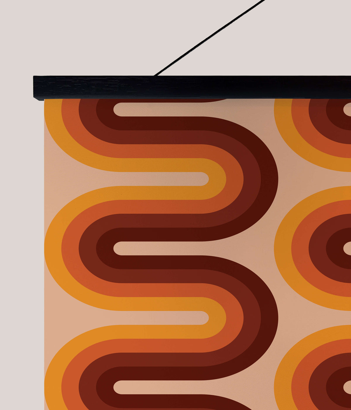 Retro wiggle stripe Tapestry