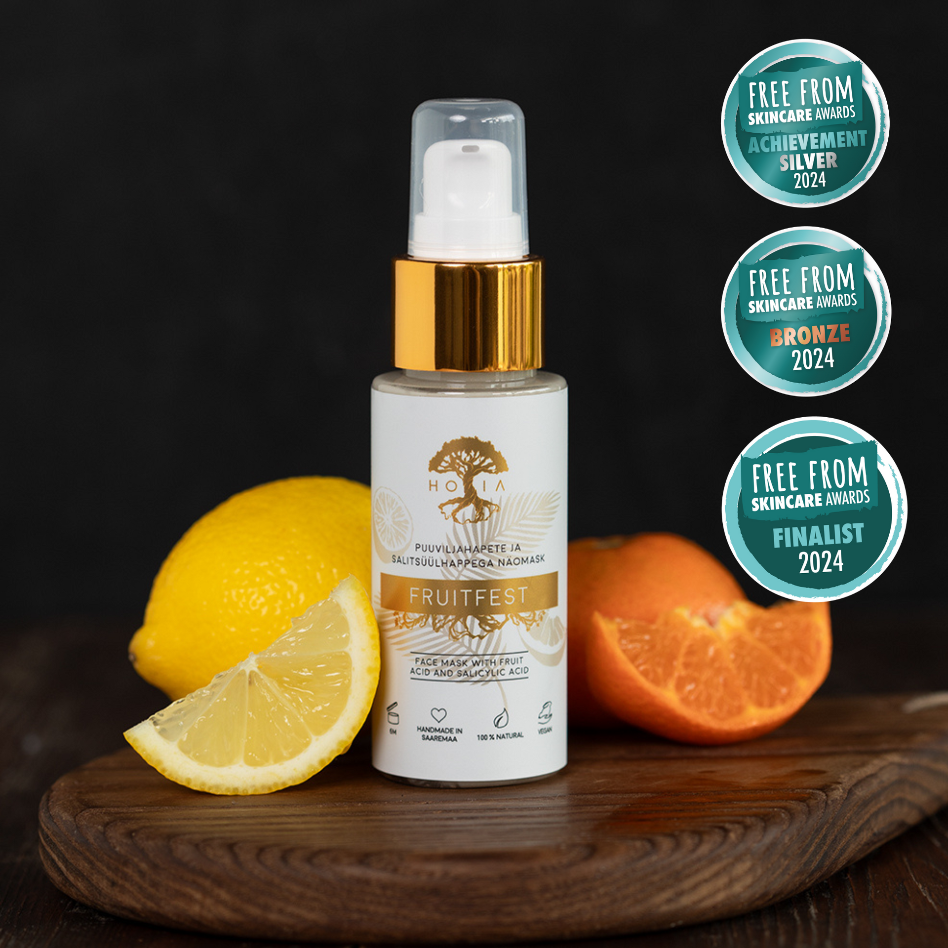 Fruitfest 2-in-1 Face Mask & Exfoliator – Hydrates & Brightens by HOIA at www.brixbailey.com