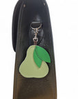 Handmade Leather Fruity Bag Charm – Pear