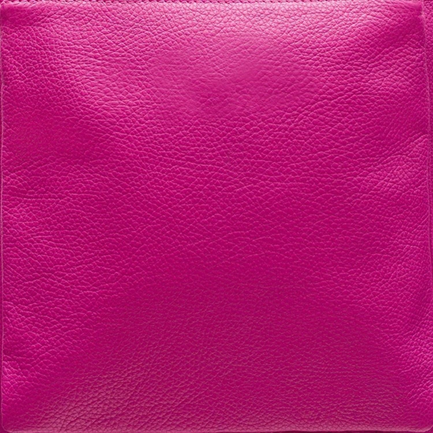 Fuchsia Pocket Ethical Leather Backpack