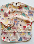 Long Sleeved Baby Bib - Snack Time