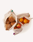 Reusable Produce Bags - Organic Cotton - Pack of 3