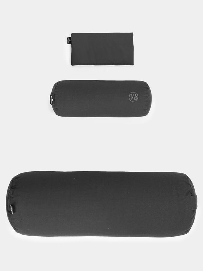 Yoga Studio Organic Meditation Bolster &amp; Eye Pillow Set - Relax