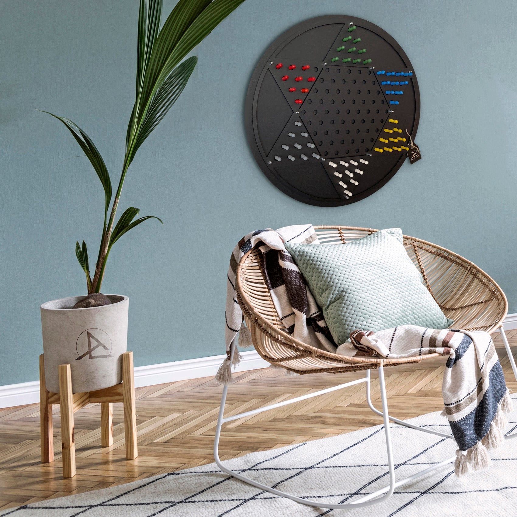 Chinese Checkers Wall Game