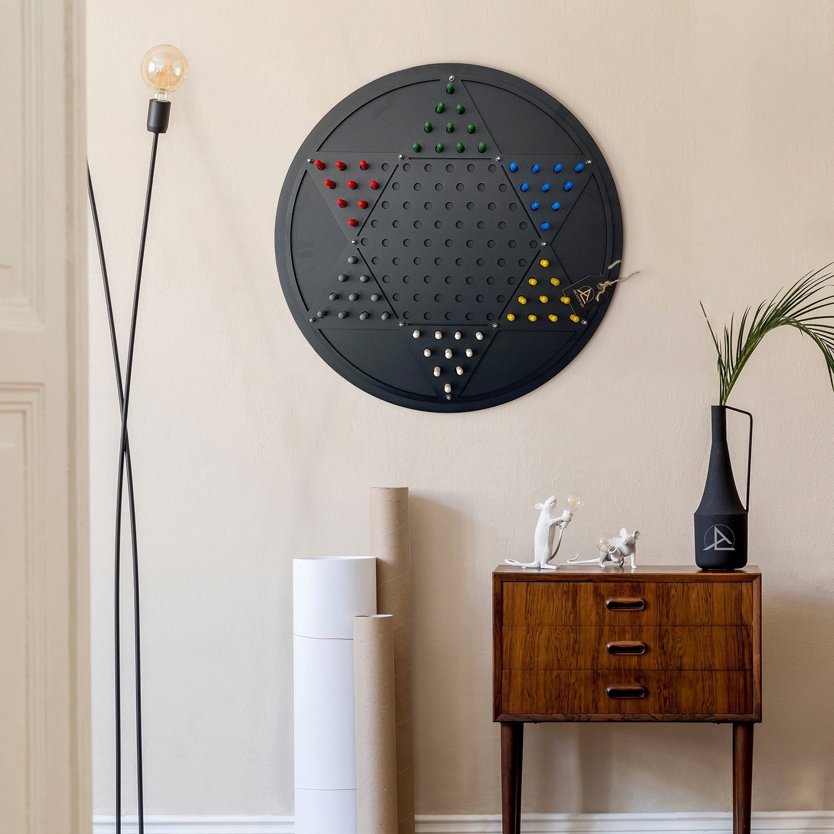 Chinese Checkers Wall Game