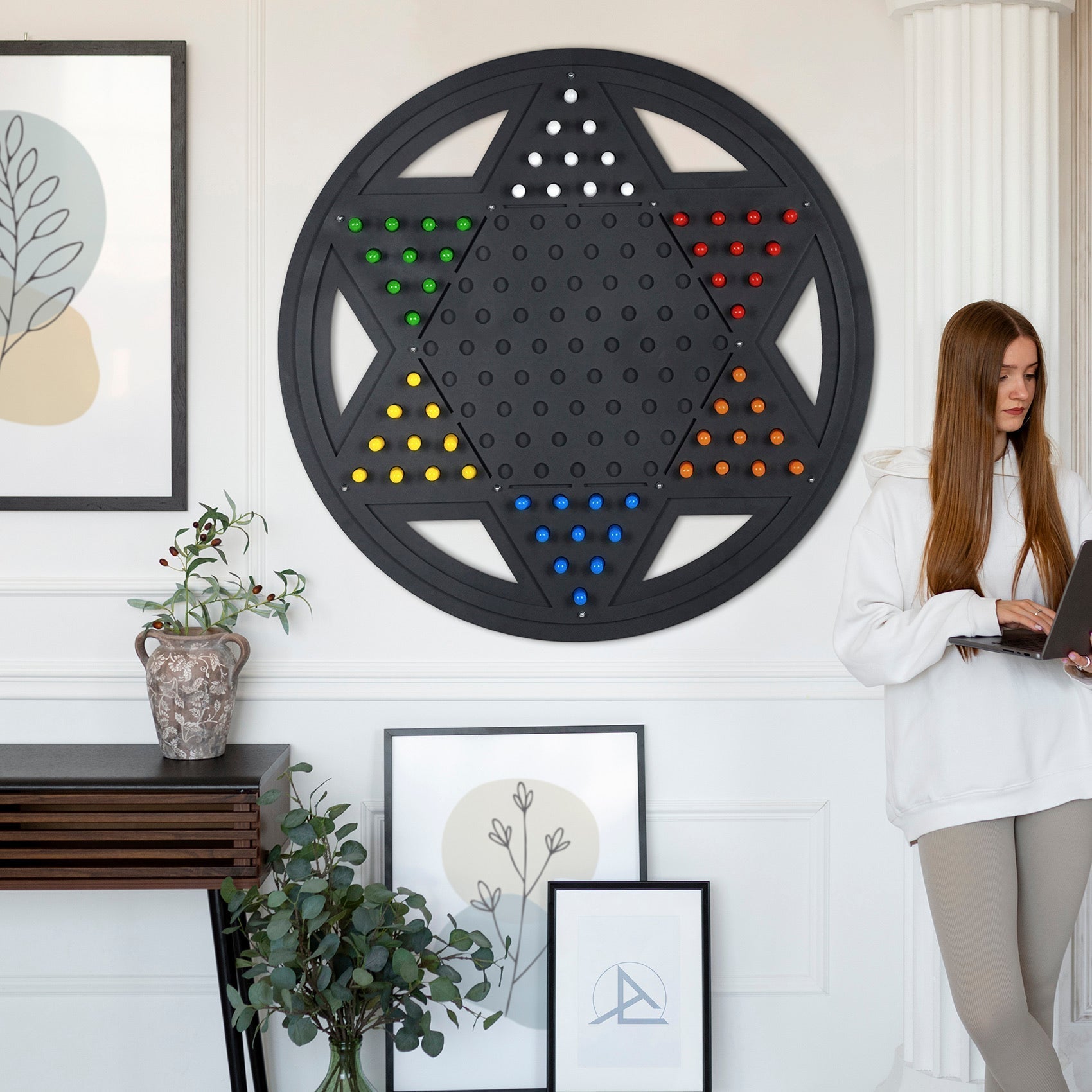 Giant Chinese Checkers Game Board