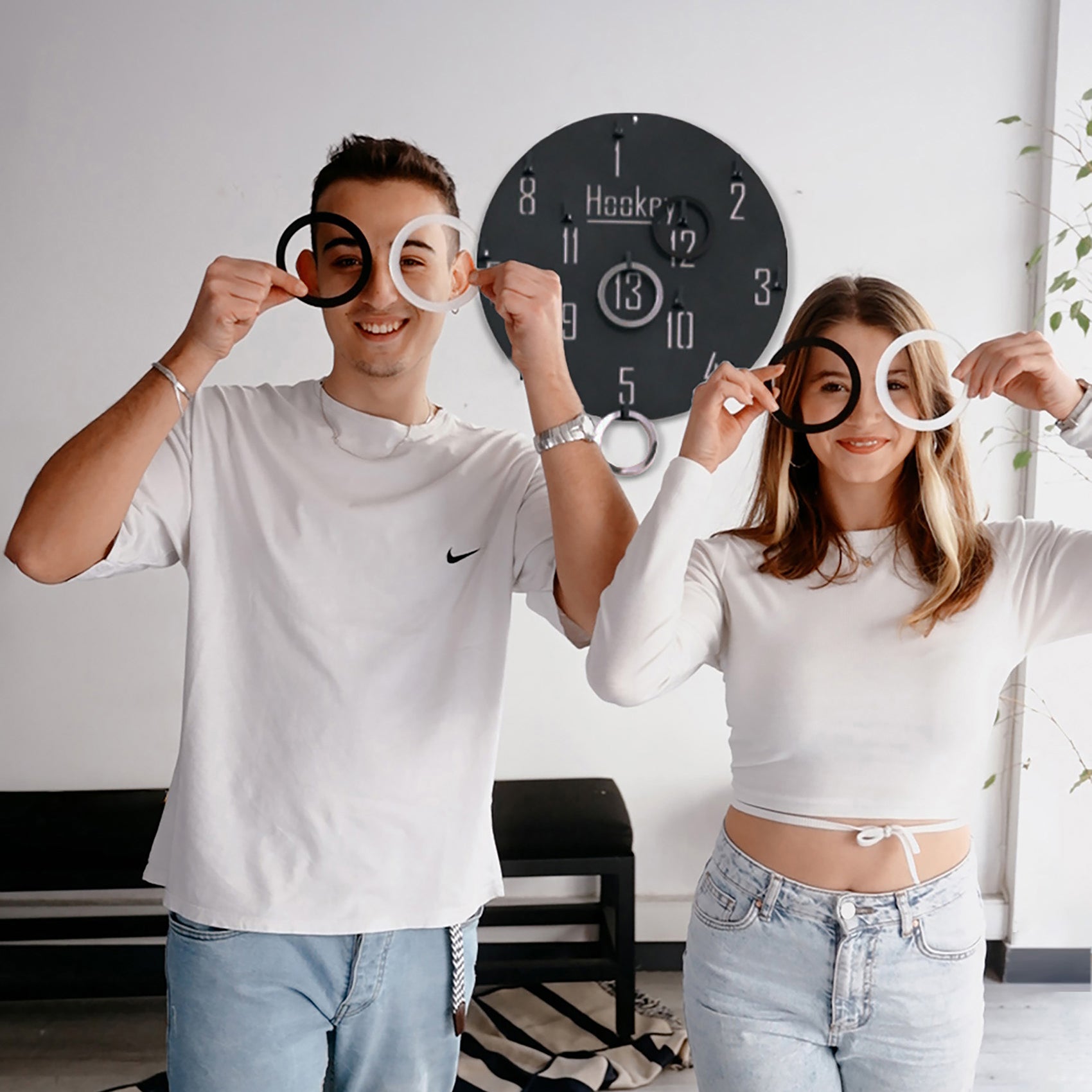 Hookey Ring Toss Wall Game