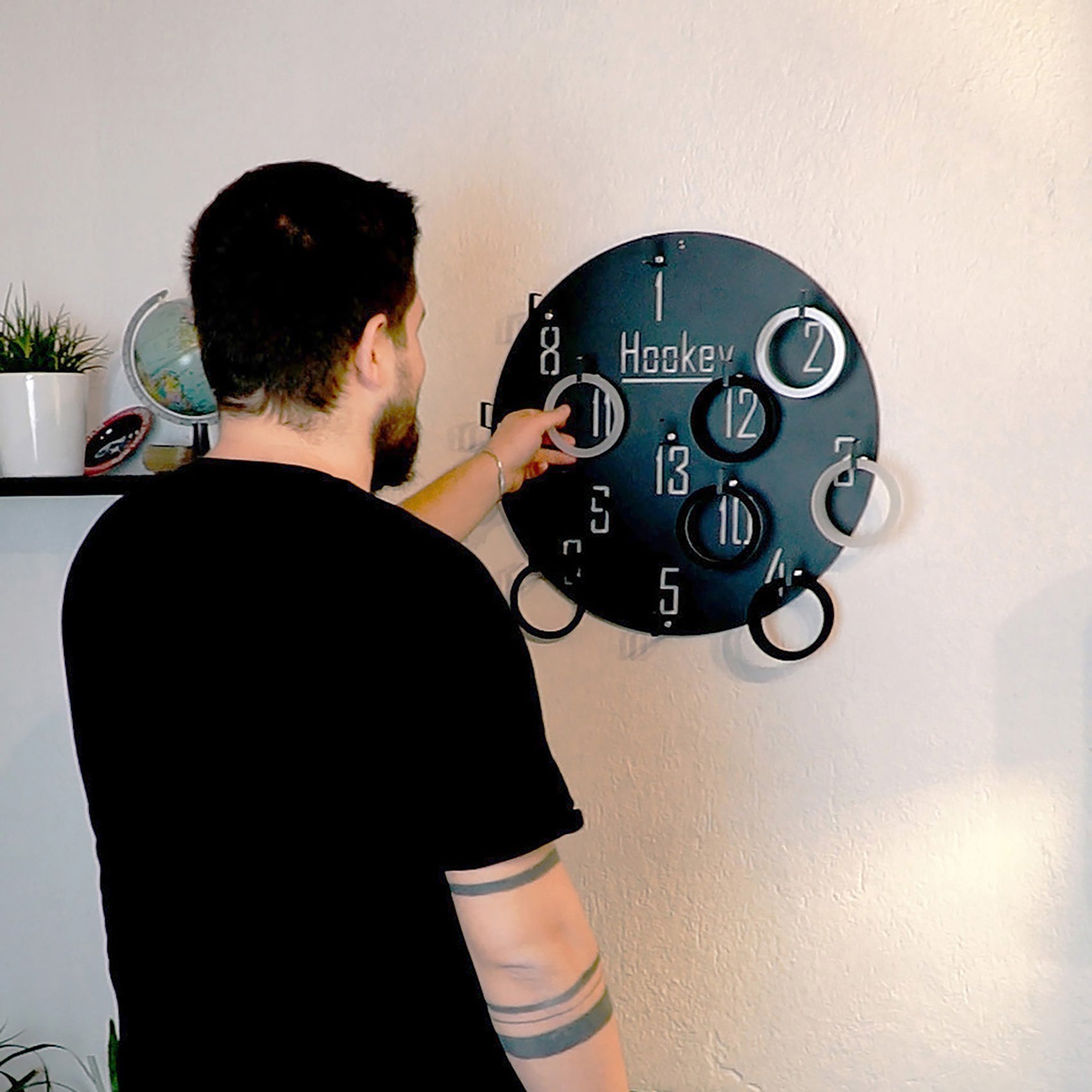 Hookey Ring Toss Wall Game