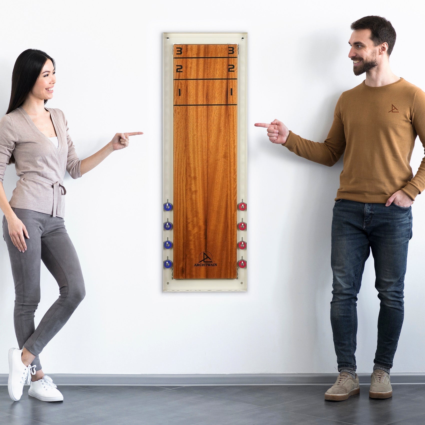 Shuffleboard Game Board