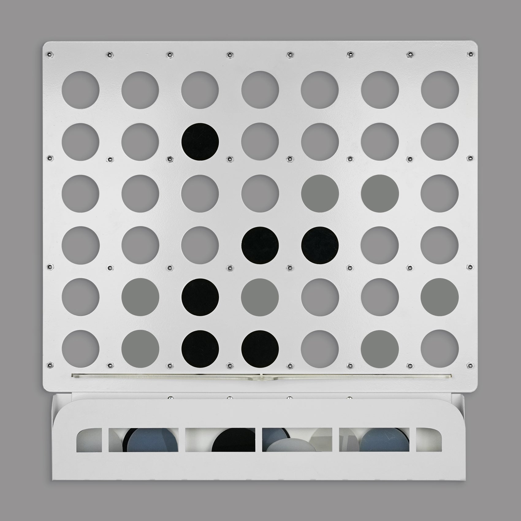 White Four in a Row Wall Game