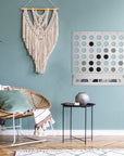 White Four in a Row Wall Game