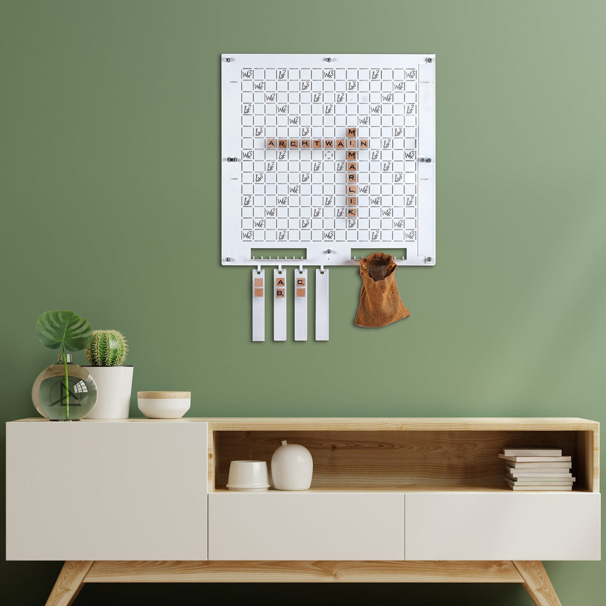 White Words Wall Game