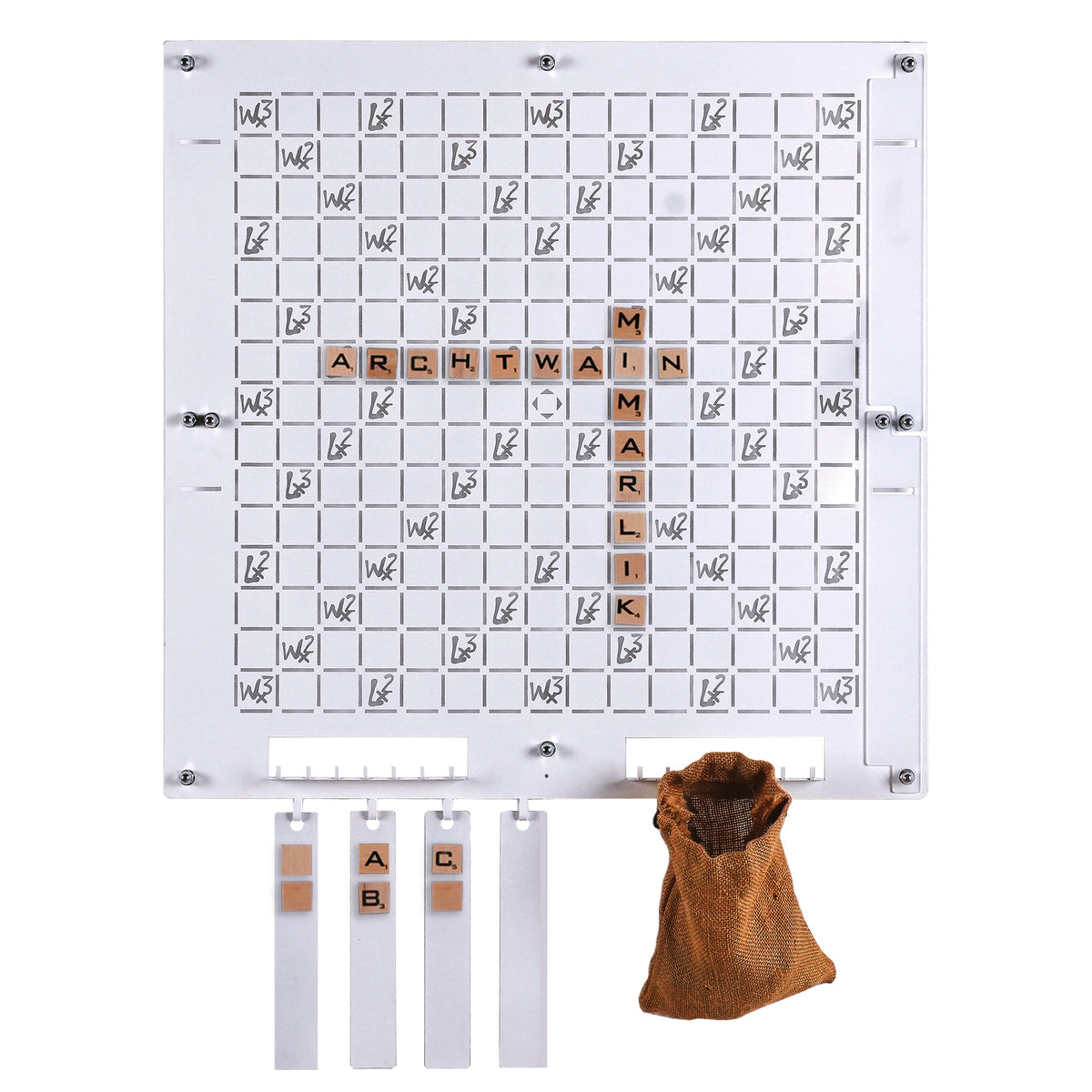 White Words Wall Game