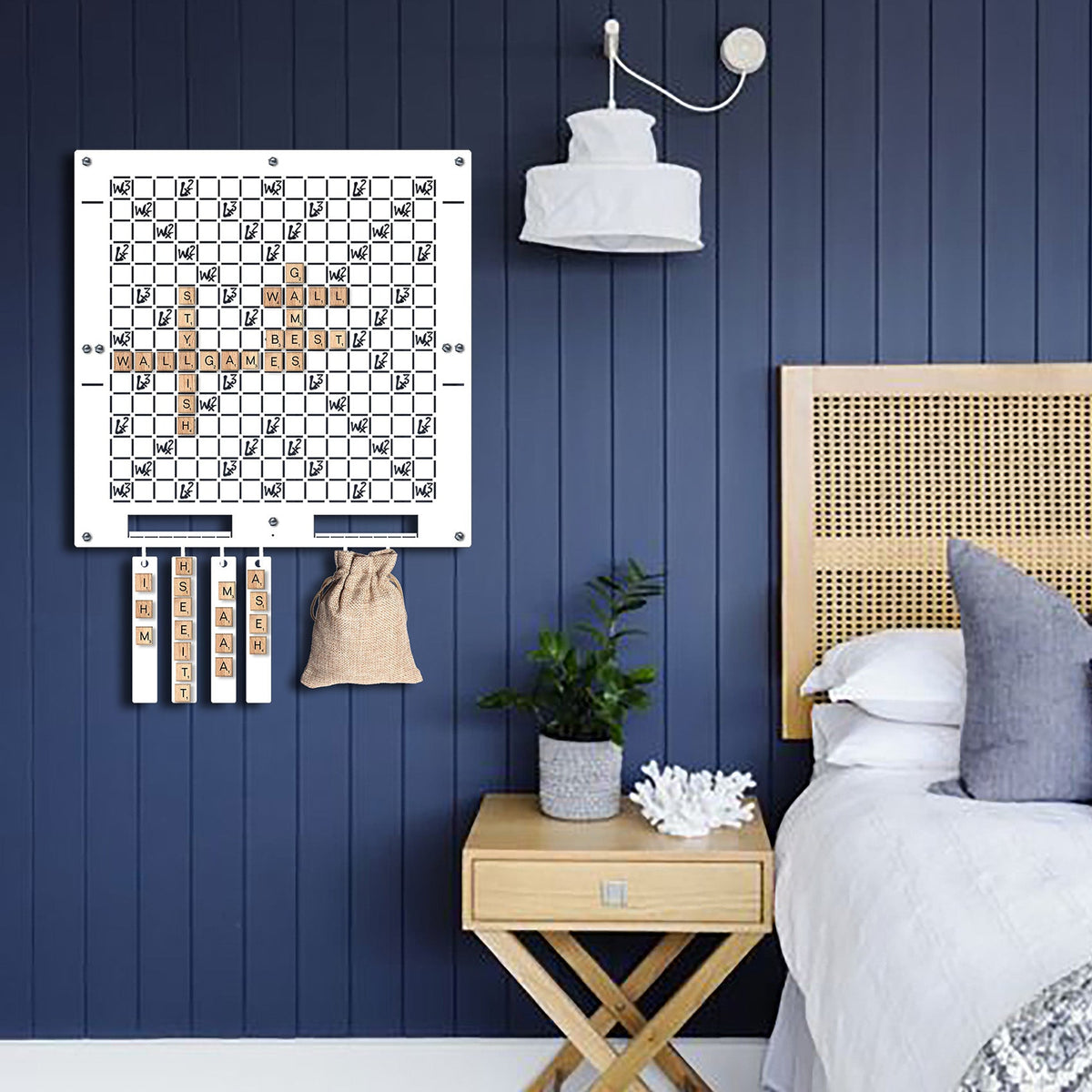 White Words Wall Game