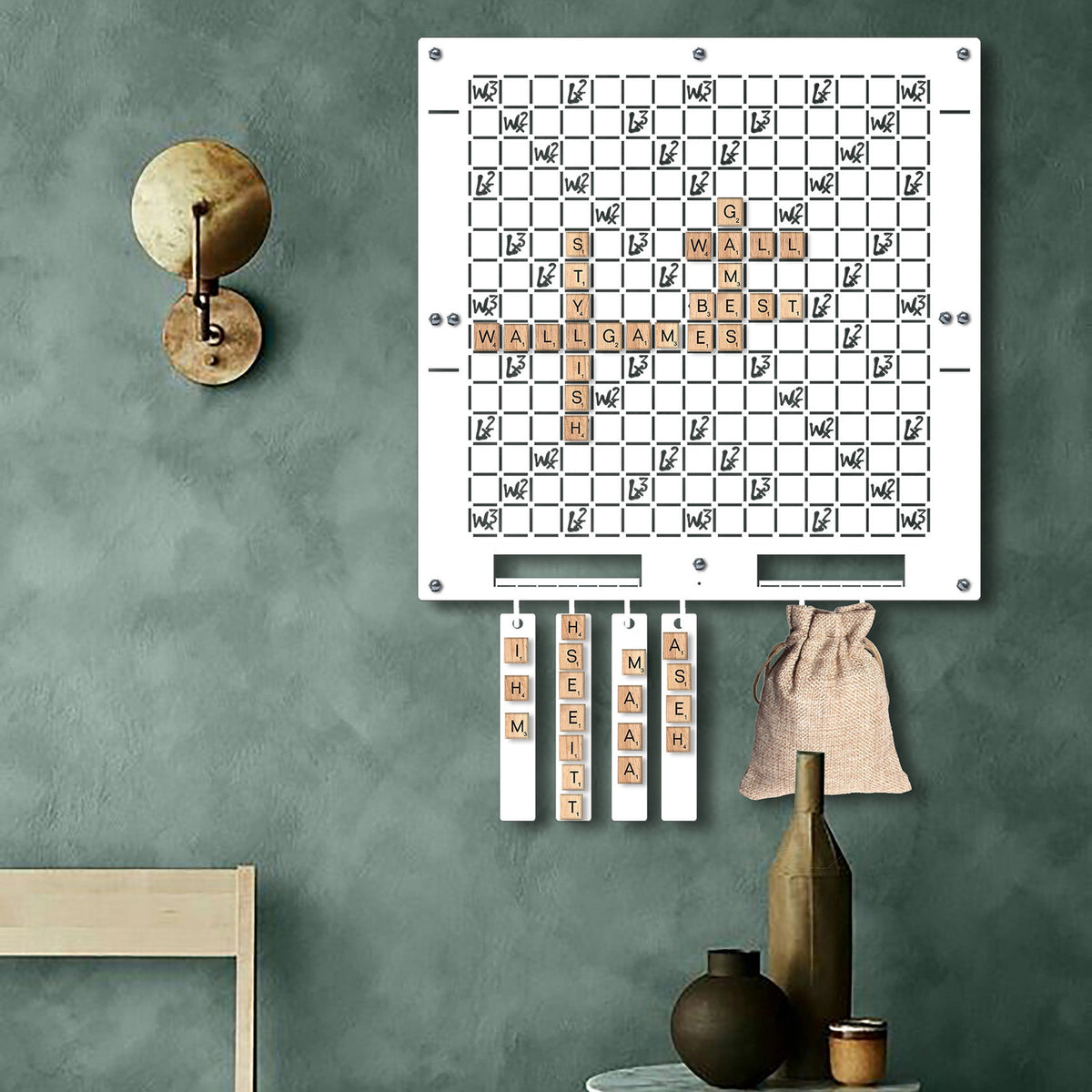 White Words Wall Game