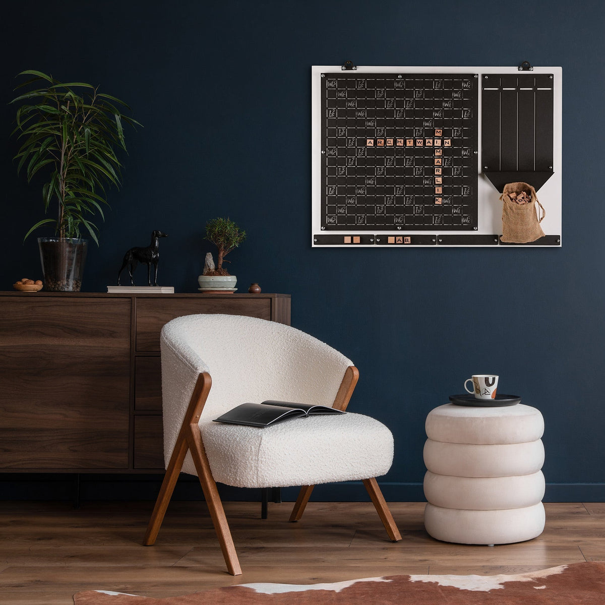 White Words Wall Game