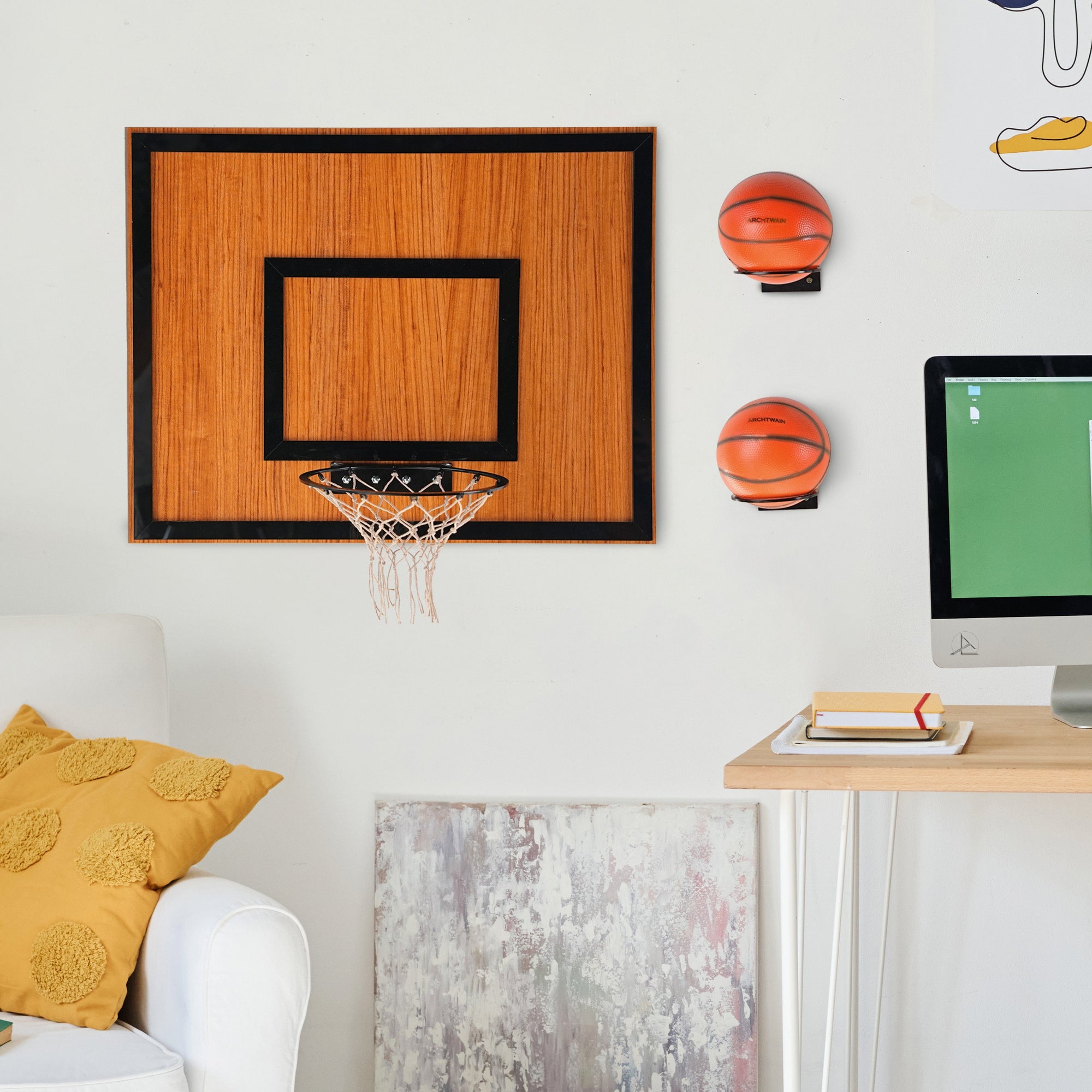 Wooden Single Hoop African Walnut