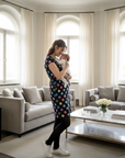 Shona Spot Breastfeeding Dress | Knee Length Nursing Dress