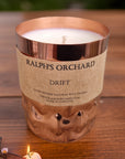 Premium Drift Seaside Candle, luxury jasmine and heliotrope coastal fragrance, hand-poured in England, cruelty-free, eco-friendly by Ralph's Orchard at brixbailey.com