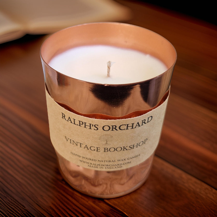 Premium copper tin candles, elegant luxury scented soy candles, hand-poured in England, cruelty-free eco-friendly home decor by Ralph's Orchard at brixbailey.com