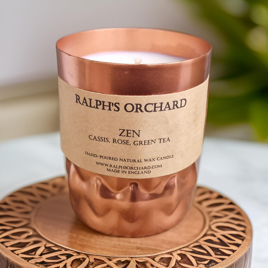 Luxury copper tin candles, elegant hand-poured soy candles, premium scented candles, best-selling home decor by Ralph's Orchard at brixbailey.com