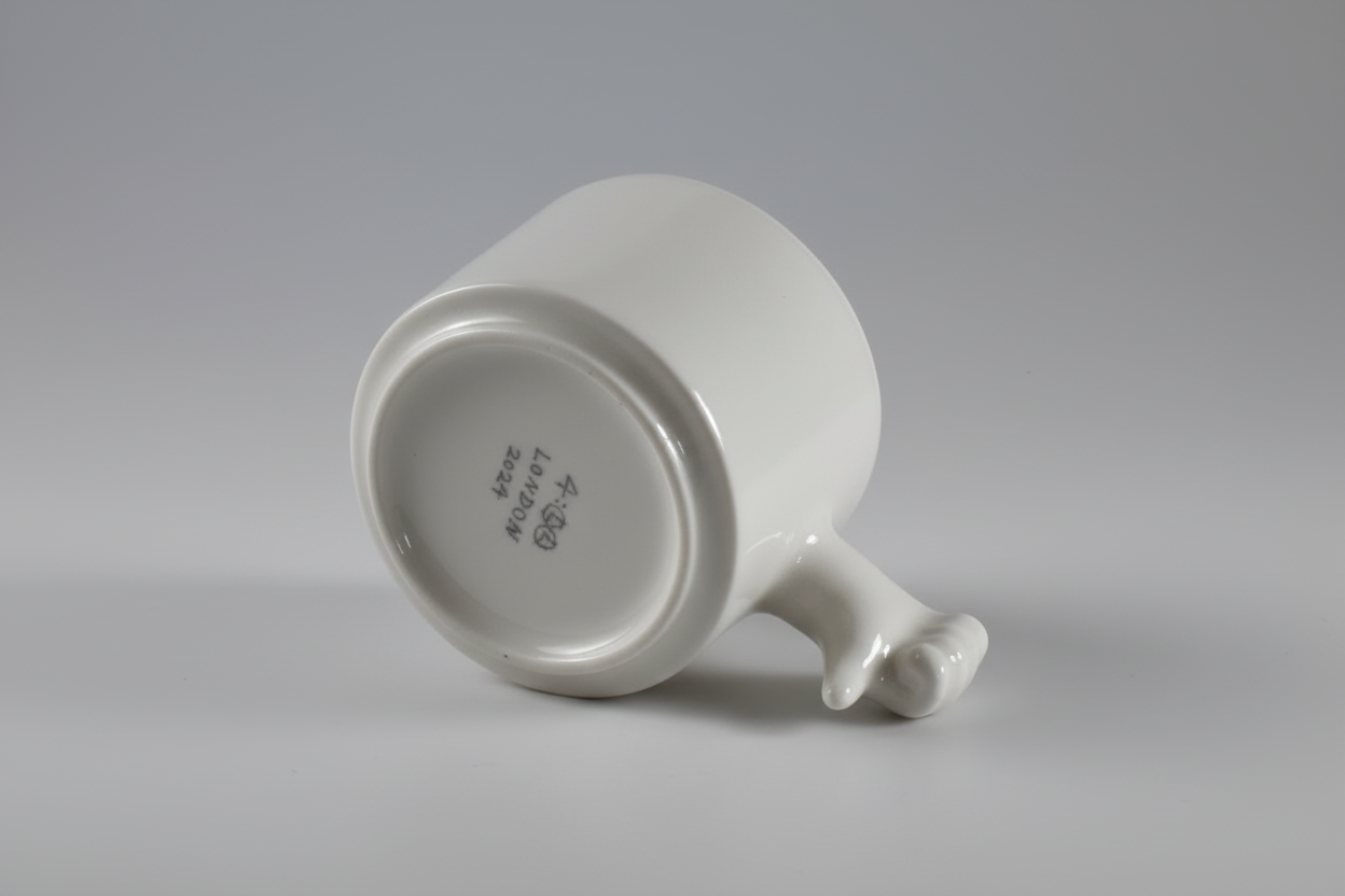 Gesture Ceramic Cup – Handmade Porcelain Coffee Cup（Thumb  down）