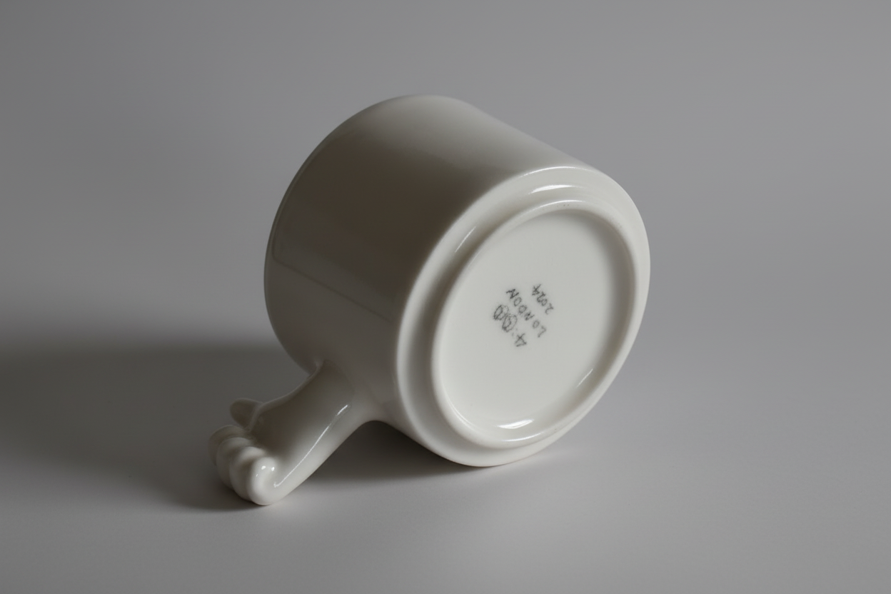 Gesture Ceramic Cup – Handmade Porcelain Coffee Cup（thumb up）
