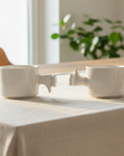 Gesture Ceramic Cups – Handmade Porcelain Coffee Cup（Thumb up down）