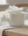 Gesture Ceramic Cup – Handmade Porcelain Coffee Cup（thumb up）