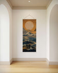 Dark Oriental Landscape Tapestry