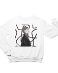 Unisex Crewneck Sweatshirt with Free Falling Art