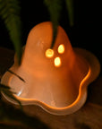 Ghost Tealight Holder – Handmade Ceramic Candle Holder